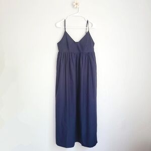 NWT Quince Navy Maxi Dress